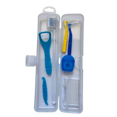 Orthodontic braces set in a transparent case